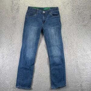 Levi's 511 Jeans Womens 18 Blue Cotton Denim Straight Leg Travel Workwear Faded